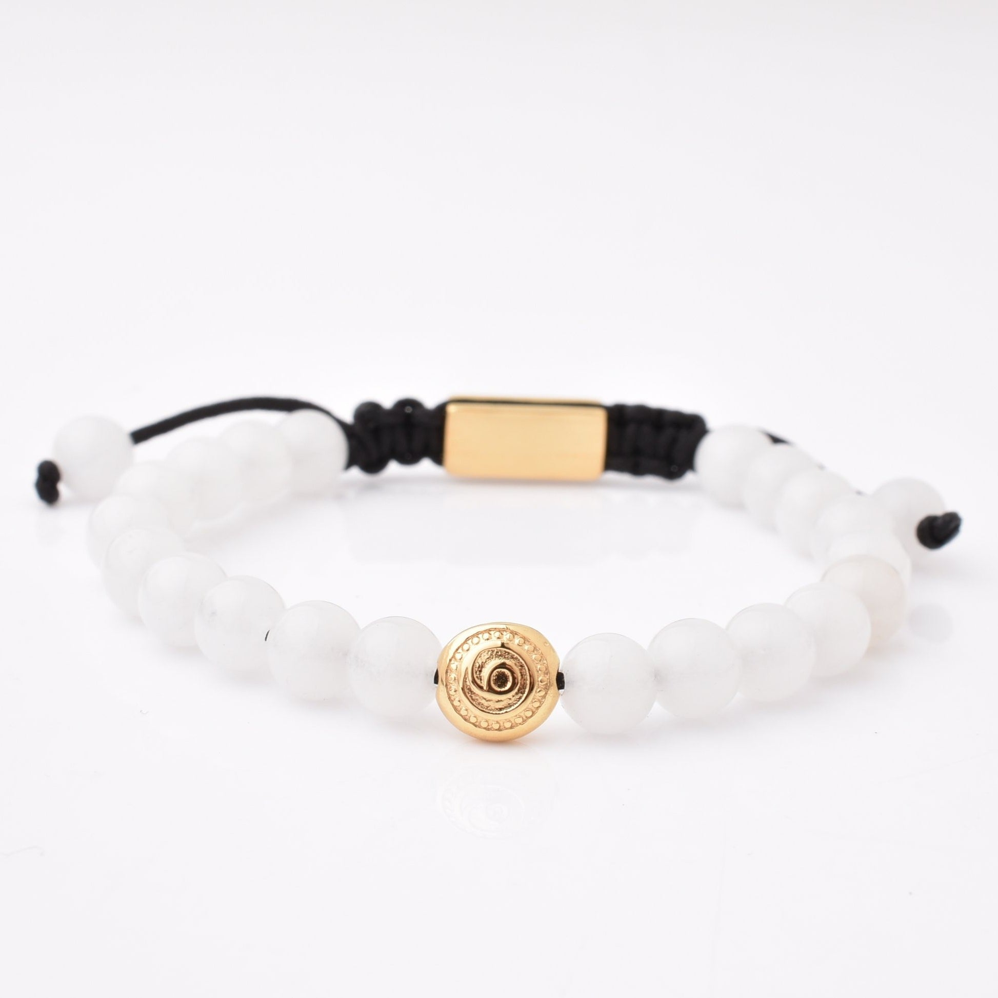 White Jade Gratitude Bracelet Healing Balance