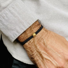 Gratitude Black Bracelet for Men - Mindfulness practice