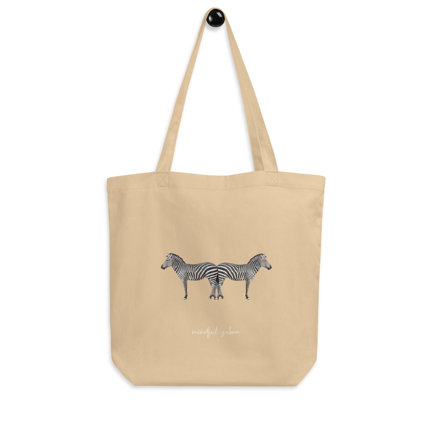 Zebra Organic Cotton Tote Bag