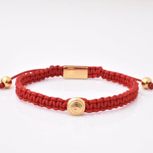 Red String Bracelet Gold