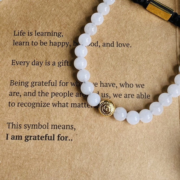 Healing Bracelet, Gratitude Bead Bracelet